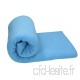 BETZ Couverture Polaire uni de Luxe Plaid en Polaire Taille 130x170 cm Qualité 220 g/m² Couleur Bleu Clair - B00GJJIXW8